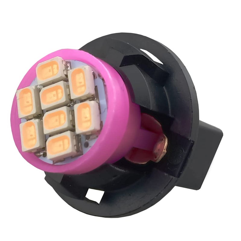 GLOFE T10 194 168 Dash Instrument White LED Light Bulbs Bright Panel Gauge Cluster Dashboard LED Light Bulbs 10Pcs/Set (Purple/pink) - Image 5